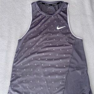 Nike Women Racer Running Tank Top - AQ0395 - Gunsmoke Gray